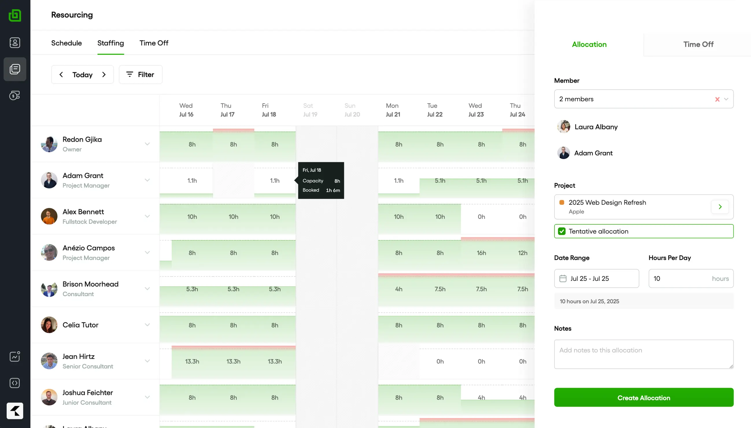 Automotive parts and service planning dashboard
