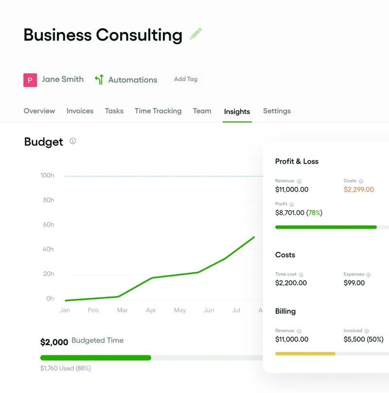 Finance and accounting dashboard